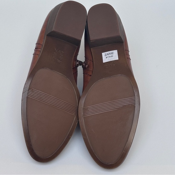 Naturalizer Zarie Bootie Saddle Tan Tumbled Leather Size 6.5 NWT - Picture 10 of 13